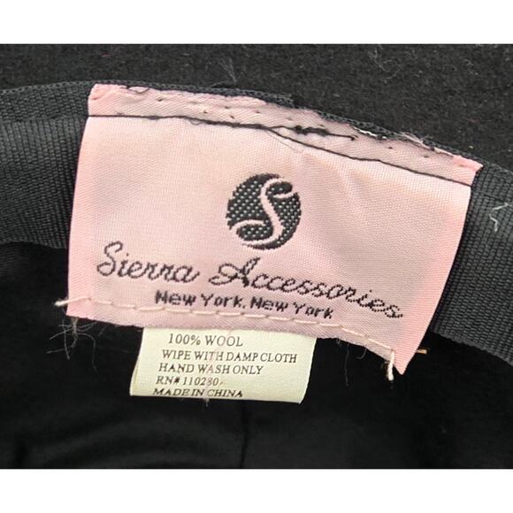 Vintage Sierra Accessories Ladies Black Bucket Hat w/ Gold Tone Sequins & Beads - Picture 5 of 7